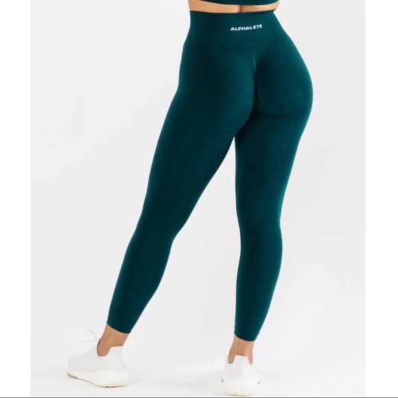 Alphalete Pants - Alphalete Amplify Leggings in Teal